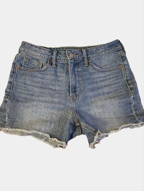 Old Navy OG High-Rise Straight Light Wash Cutoff Denim Shorts Size 6